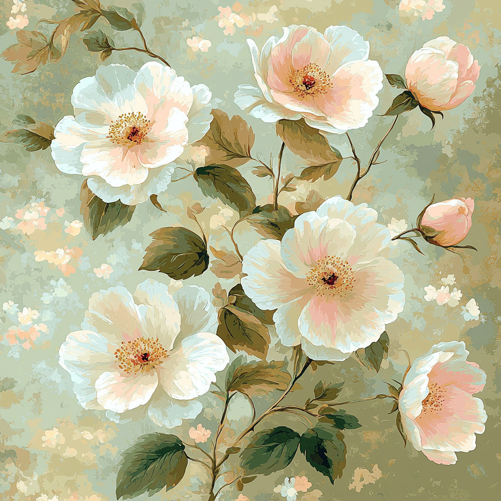 Michelangelo Inspired Eternal Blossom Paint By Number