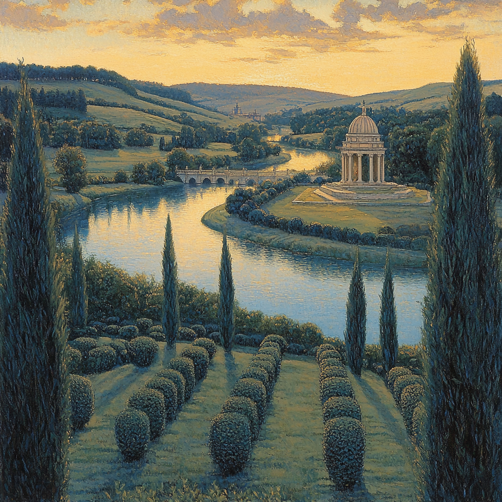 Raphael Inspired Luminous River Valley Numbered painting kits