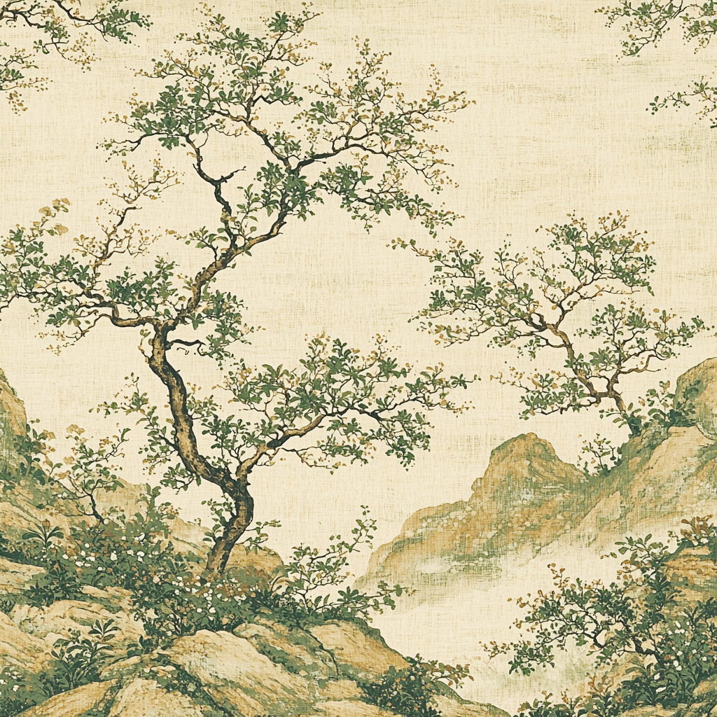 Zhao Mengfu Inspired Essence Of Subtle Patterns DIY Paint By Numbers