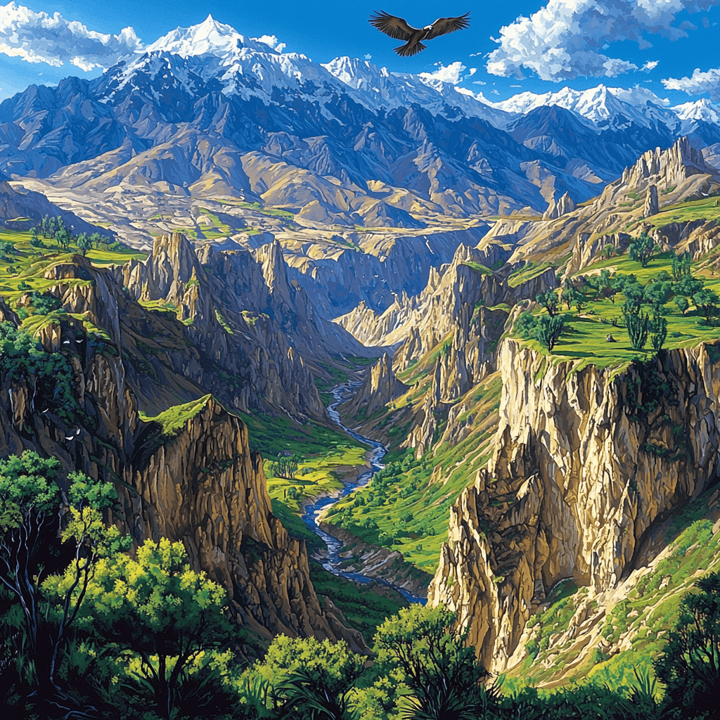 The Colca Canyon Numbered Painting Kits