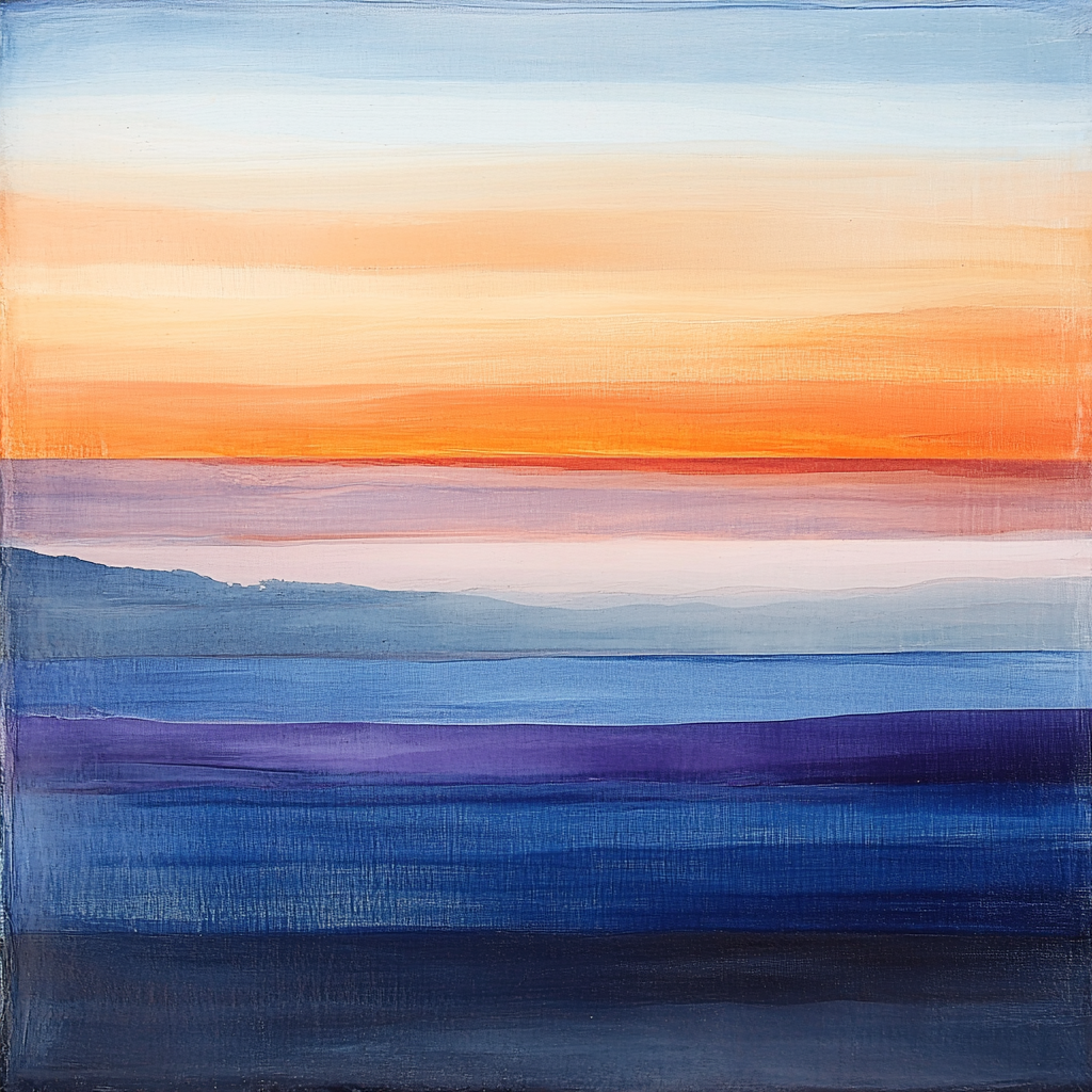 Mark Rothko Inspired Emotional Horizon paint by number
