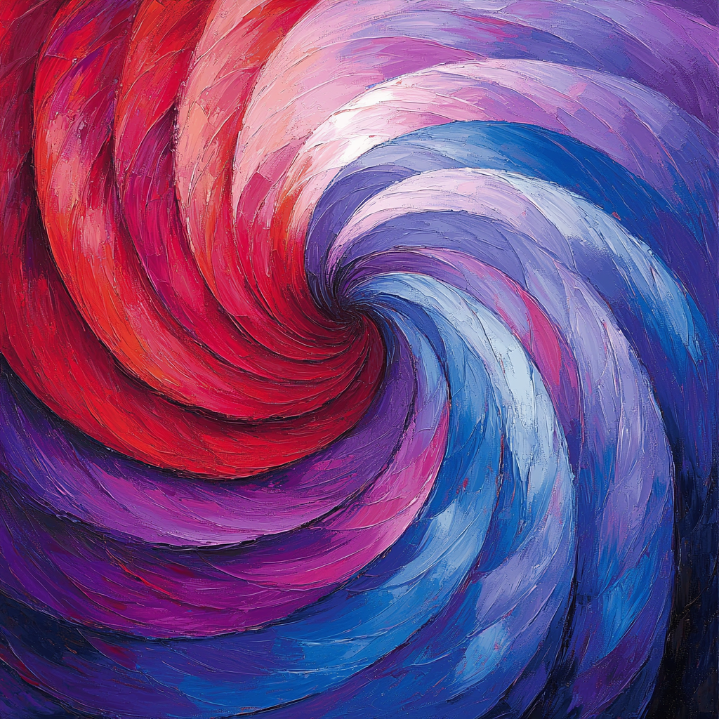Georges Seurat Inspired Spectrum Swirl Painting Number Kit