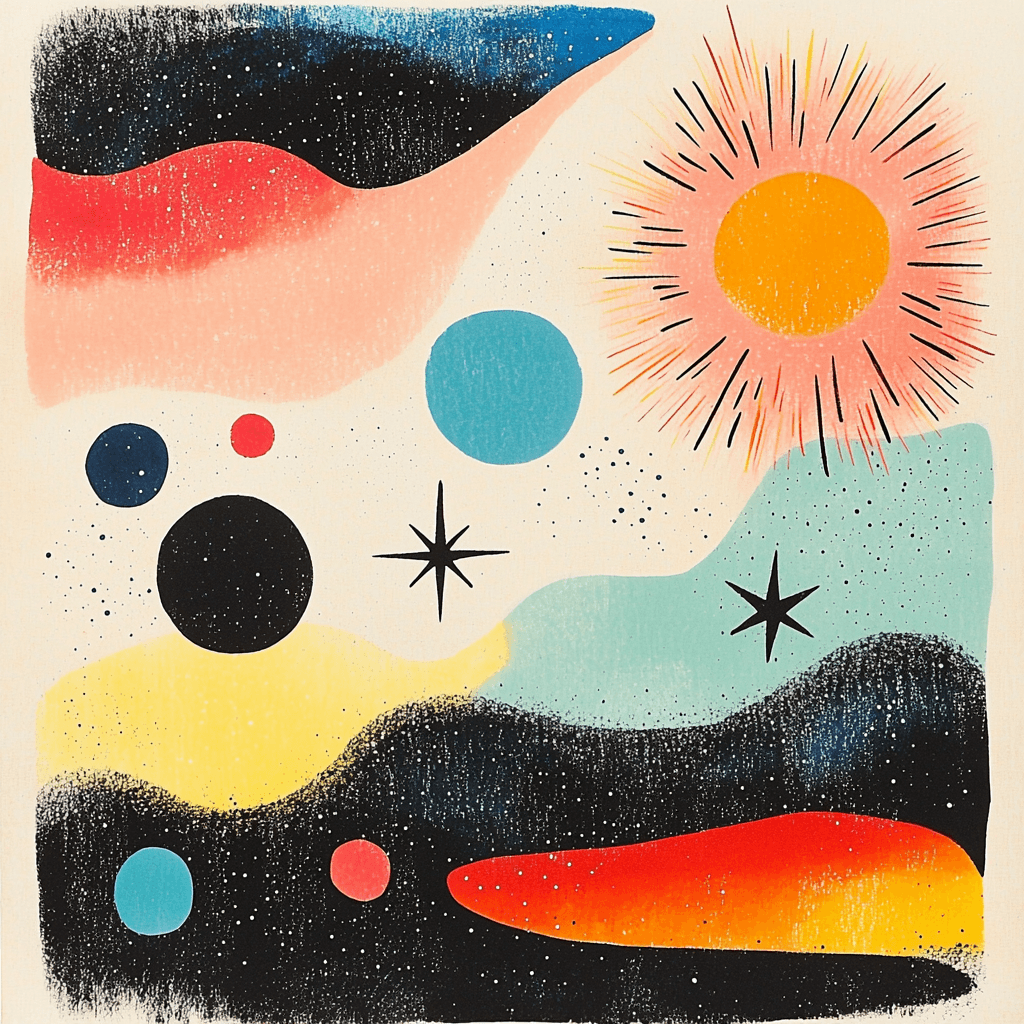 Joan Miro Inspired Dreamland Serenade Paint By Numbers Kits