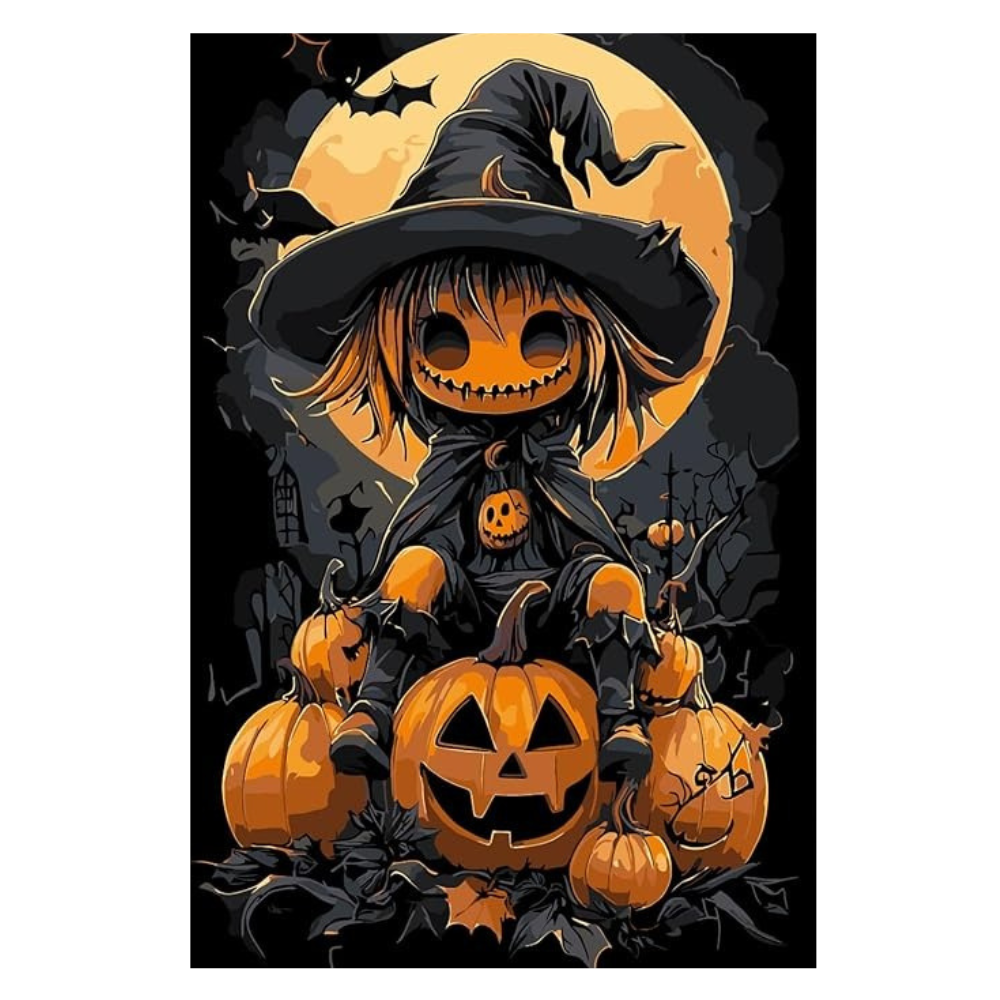 Halloween Castle Acrylic Paint By Numbers