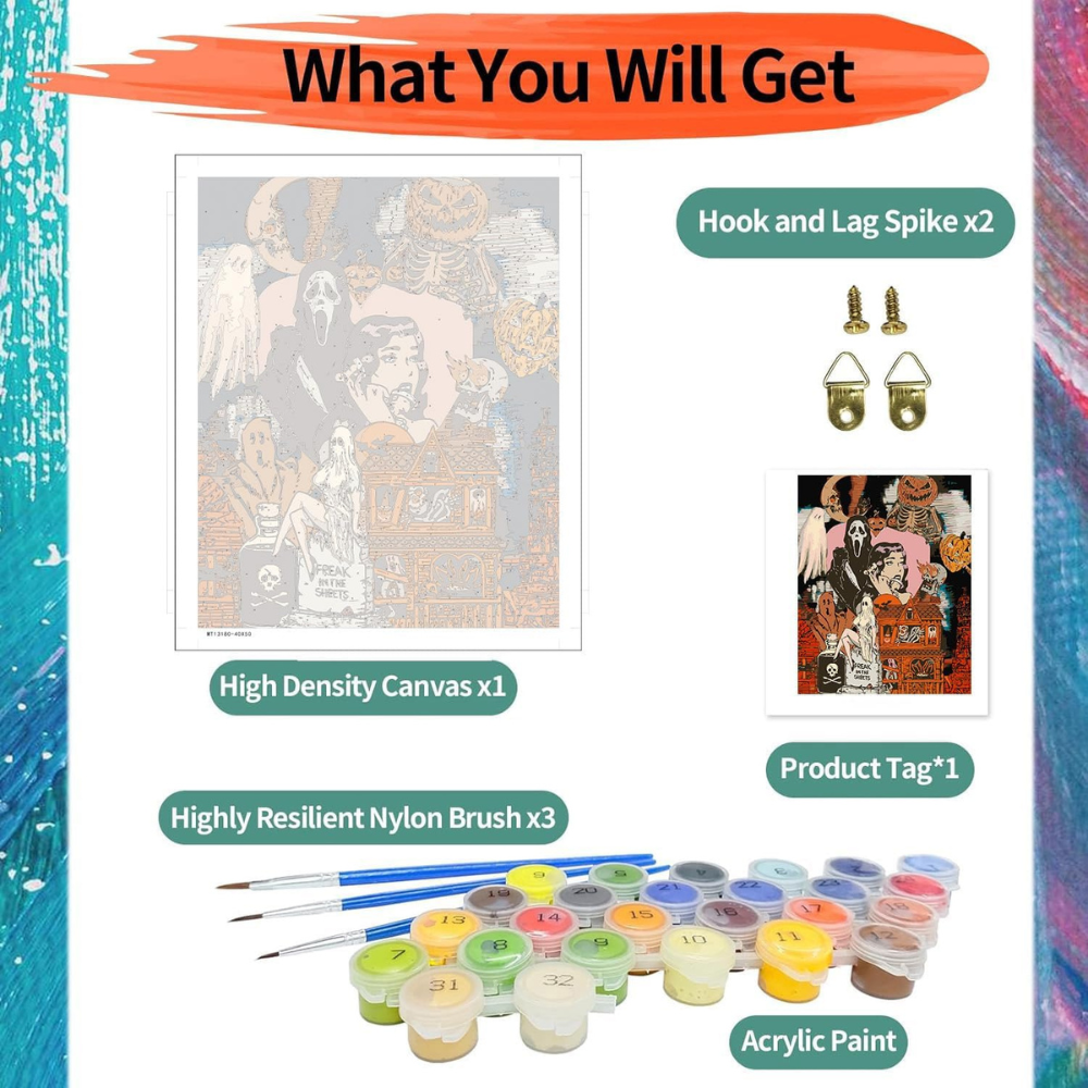 DIY Halloween Paint by Numbers for Adults