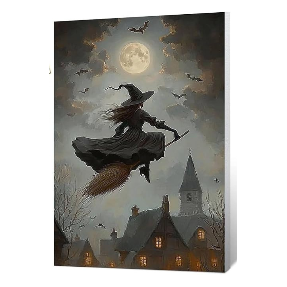 Halloween Cat And Pumpkin Paint by Numbers Kit