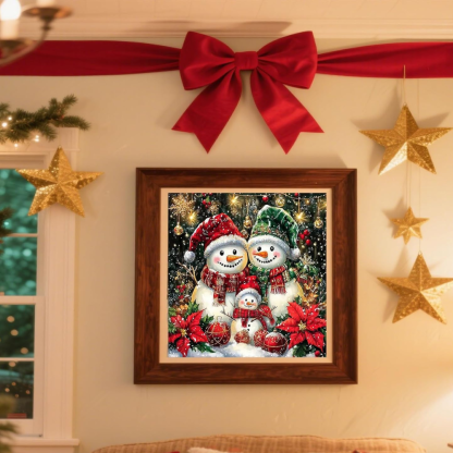 Christmas Paint by Numbers DIY Canvas Kit for Home Decor