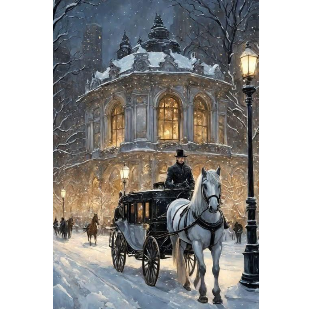 Christmas Paint by Numbers DIY Canvas Painting Kit 