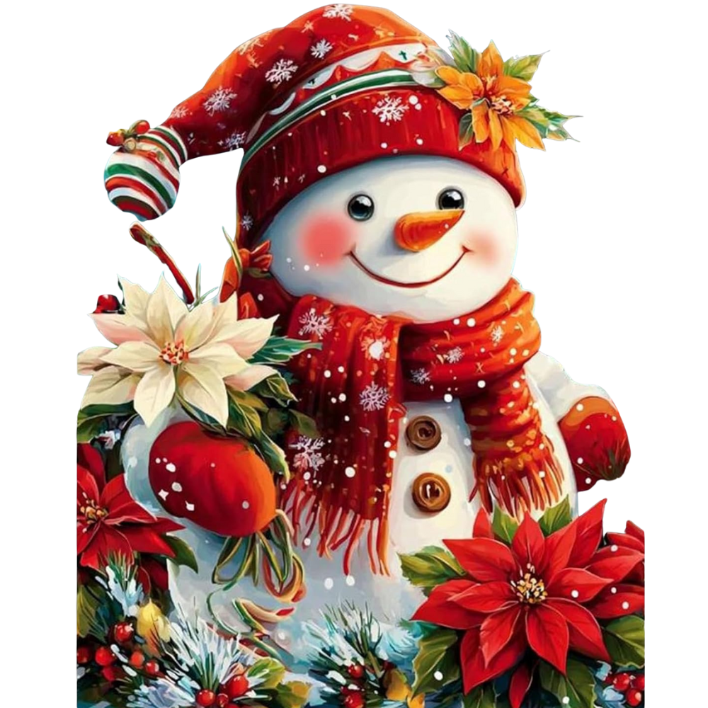 Christmas Paint by Numbers Kit on Canvas DIY Acrylic Painting