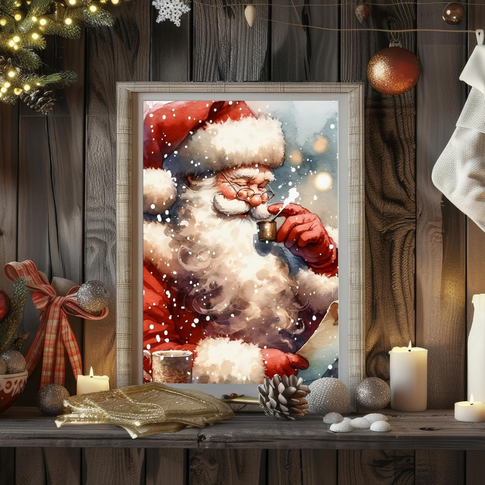 Christmas Paint by Numbers DIY Canvas Kit 