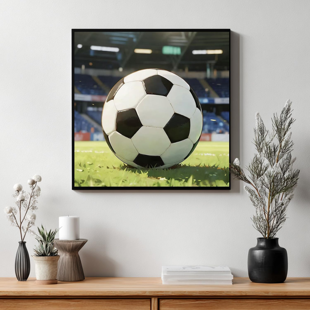 FIFA 2026 Abstract Football Canvas Paint by Numbers Kit For Adults