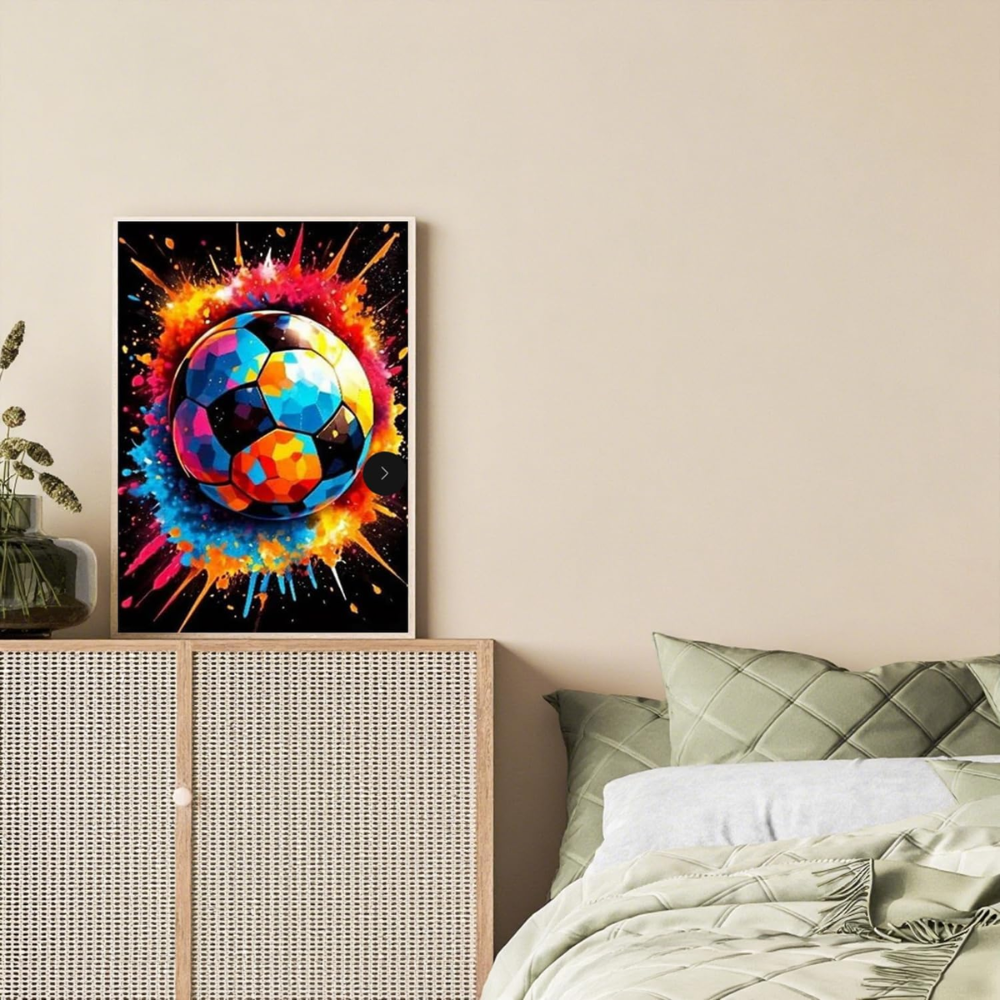 DIY Acrylic Paint by Numbers Kit FIFA2026 Soccer Theme Canvas Painting for Adults
