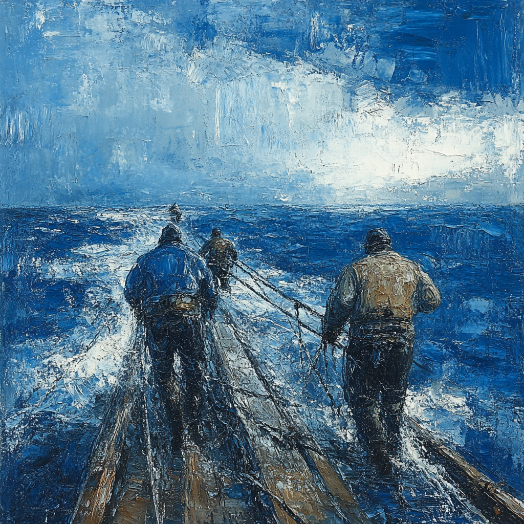 Winslow Homer Inspired Coastal Labour paint by numbers