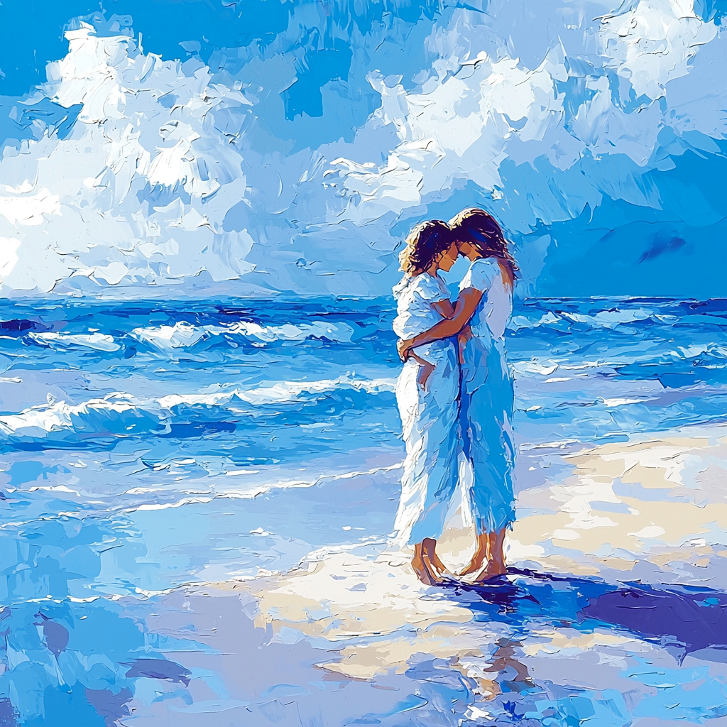 Embraced By The Ocean Paint By Number