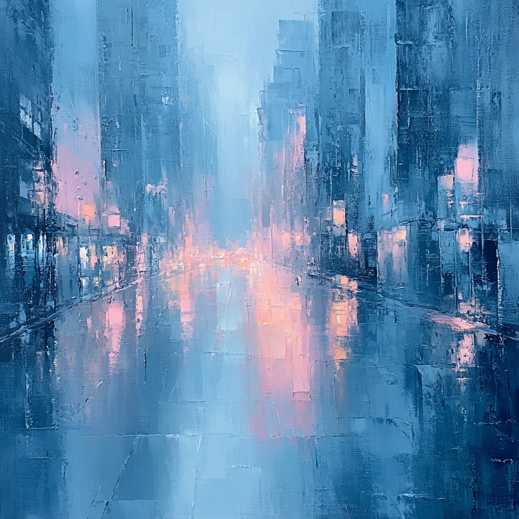 Edgar Degas Inspired Urban Rain Rhythm DIY paint by numbers