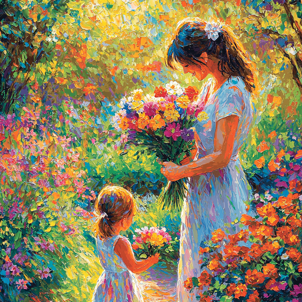 Mother's Day Blossoms Number Painting