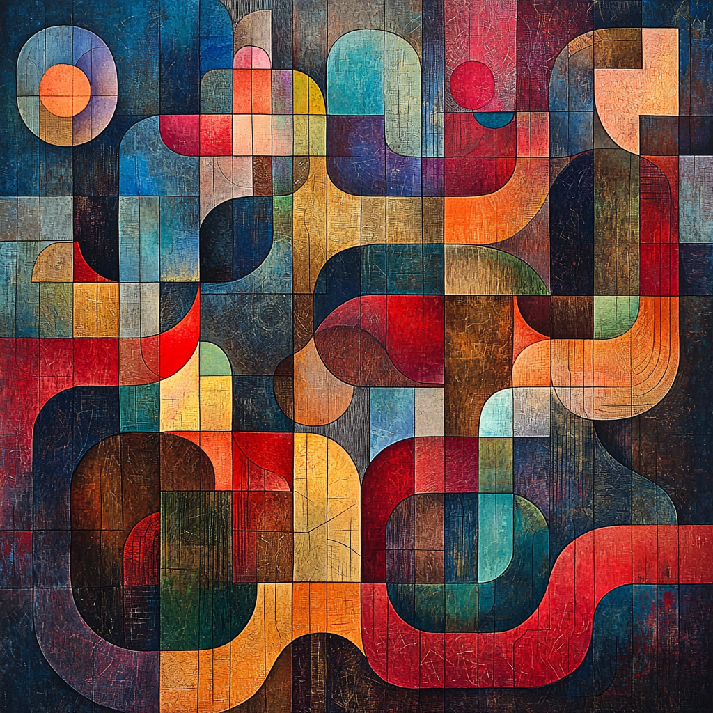 Paul Klee Inspired Radiant Connections Painting Number Kit