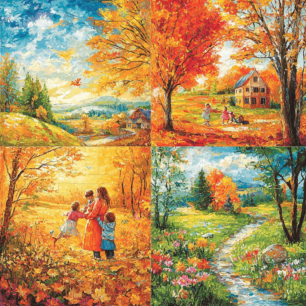 Through Every Season Paint By Numbers