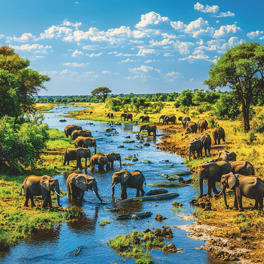 Chobe National Park - Botswana Paint By Numbers