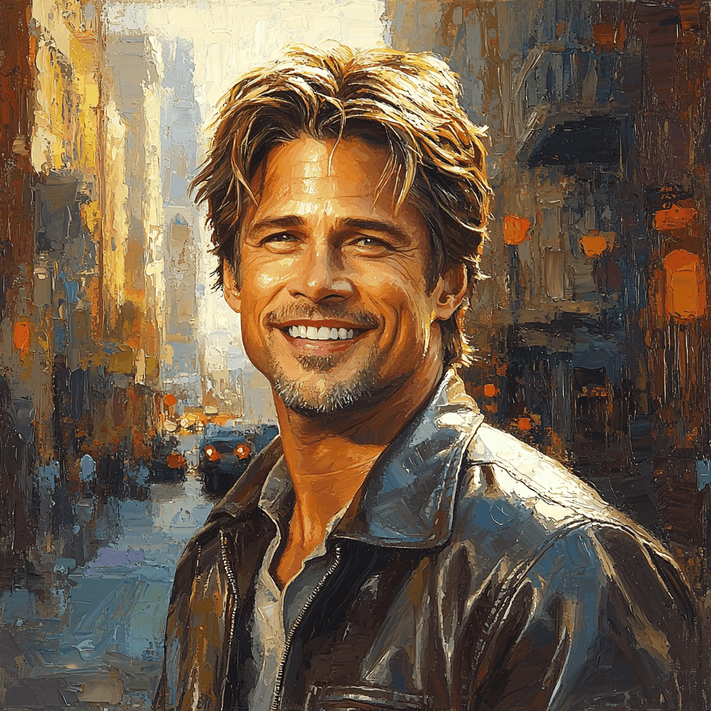 Brad Pitt: Chasing Stardom Through Time Painting Number Kit