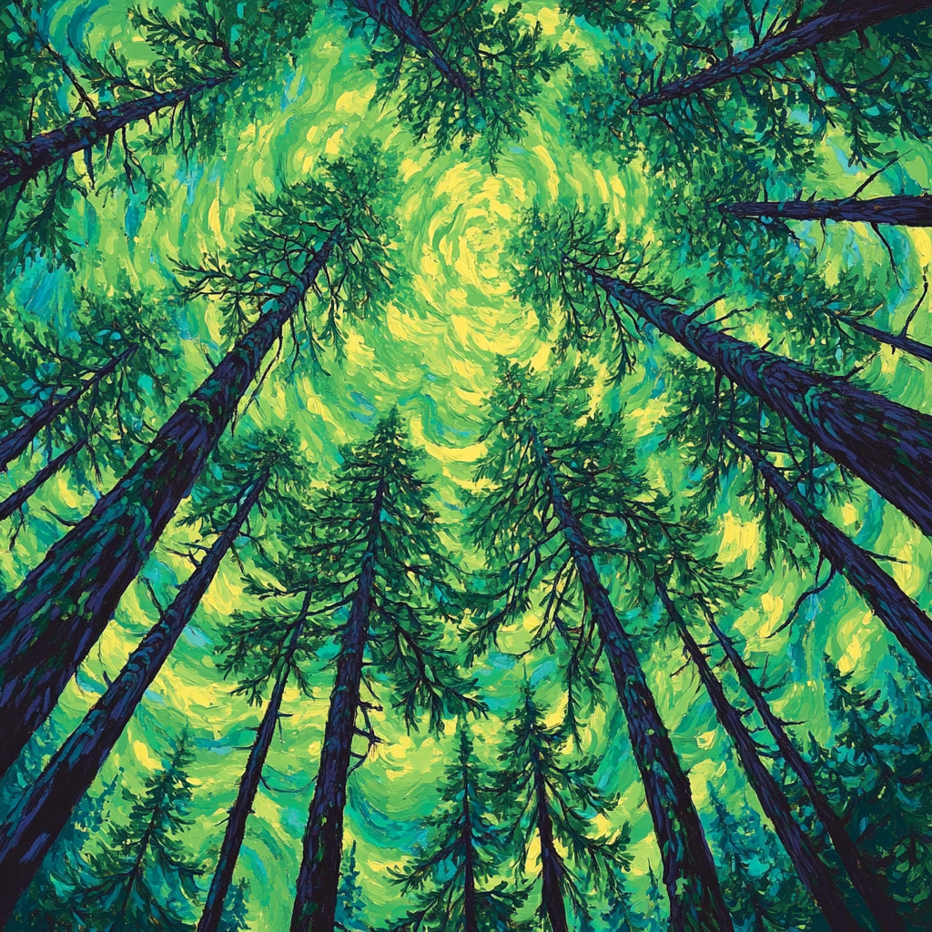 Emily Carr Inspired Whispering Canopies Paint by numbers art