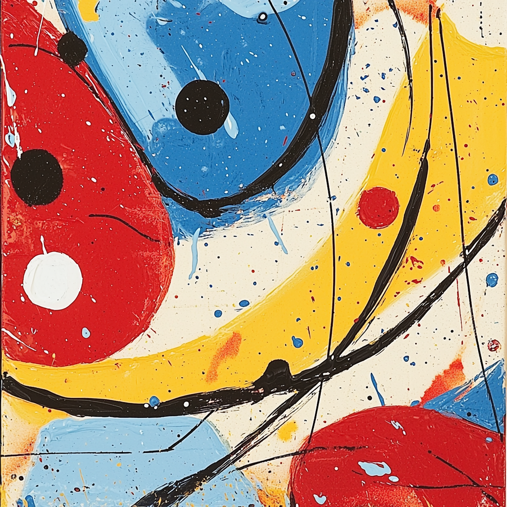 Joan Miró Inspired Surreal Wonderment Painting By Numbers Kit