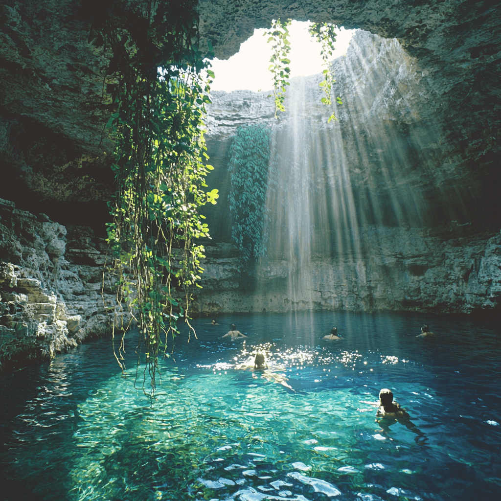 Cenote Ik Kil - Yucatán, Mexico DIY Paint By Numbers