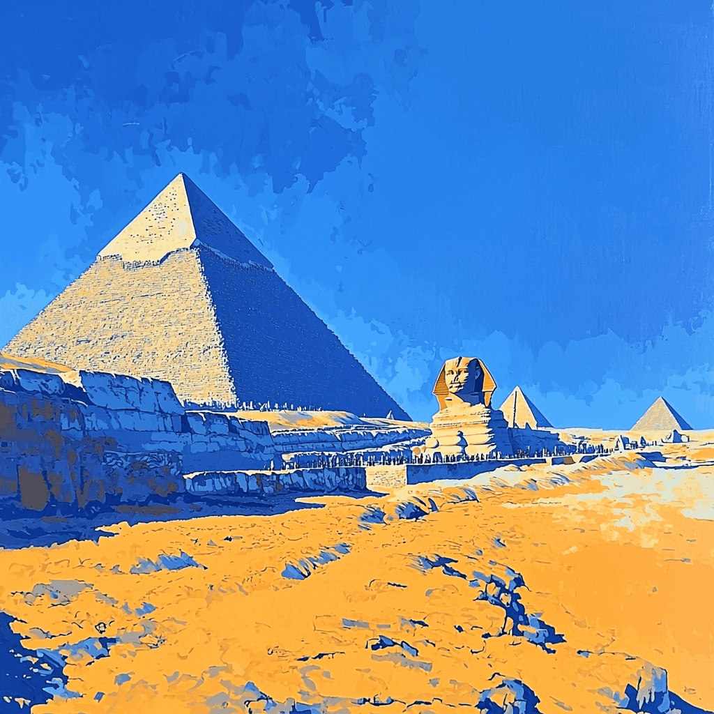 Giza Pyramids Painting By Numbers Kit