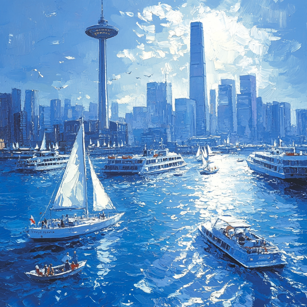 Ferry Terminal Vista Auckland New Zealand Paint by numbers art