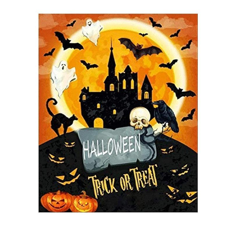 Diy Paint By Numbers Kit For Halloween Pumpkin Decoration