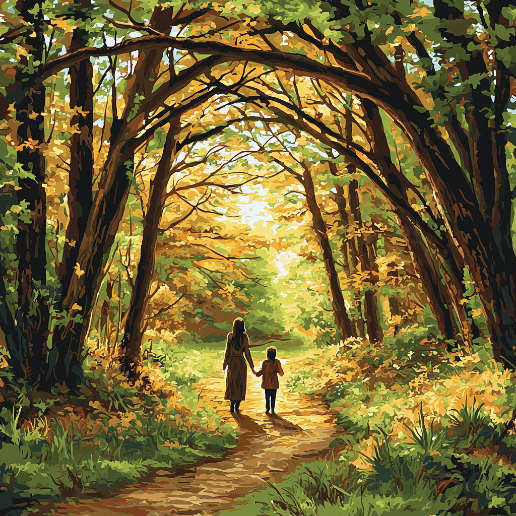 Into The Woods Painting Number Kit