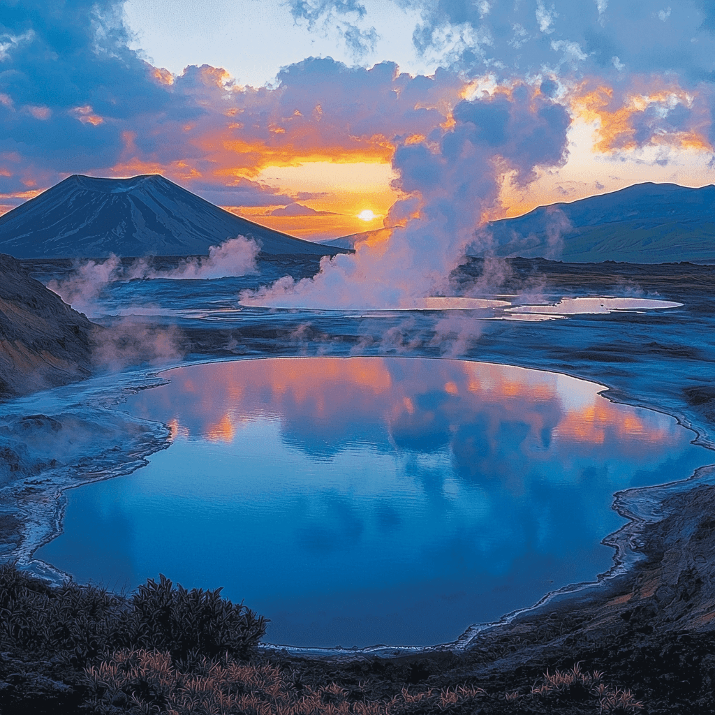 Mývatn Nature Baths - Iceland Painting Number Kit