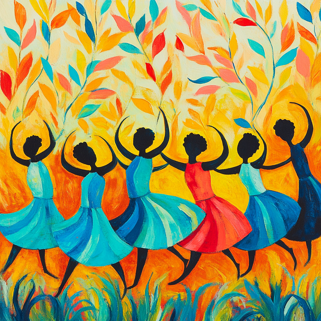 Henri Matisse Inspired Dance Of Color DIY paint by numbers