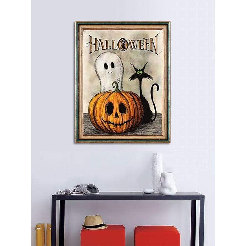 Paint By Number Halloween Pumpkin DIY Acrylic Painting Kit