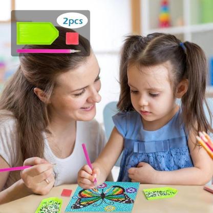 Diamond Art Kit With Wooden Frame For Crafting