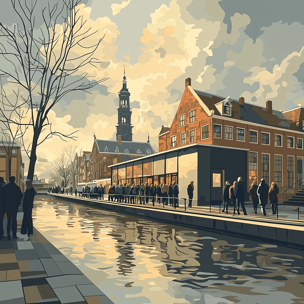 Anne Frank House - Amsterdam Numbered Painting Kits
