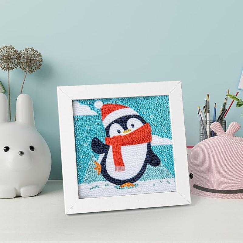 Diamond Art Kit With Wooden Frame For Crafting