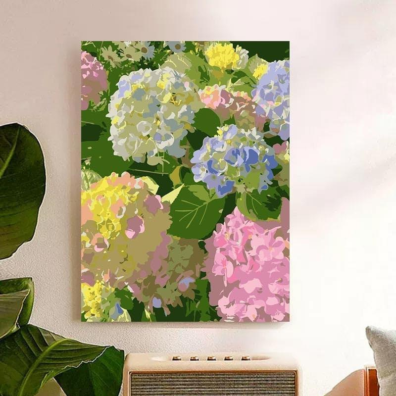 Paint By Number Kit For Adults And Beginners Cat Flowers