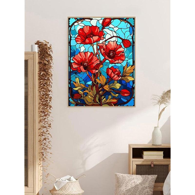 Paint By Number Kit For Adults And Beginners Cat Flowers