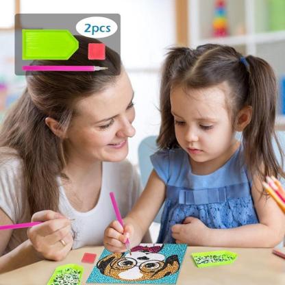 Diamond Art Kit With Wooden Frame For Crafting