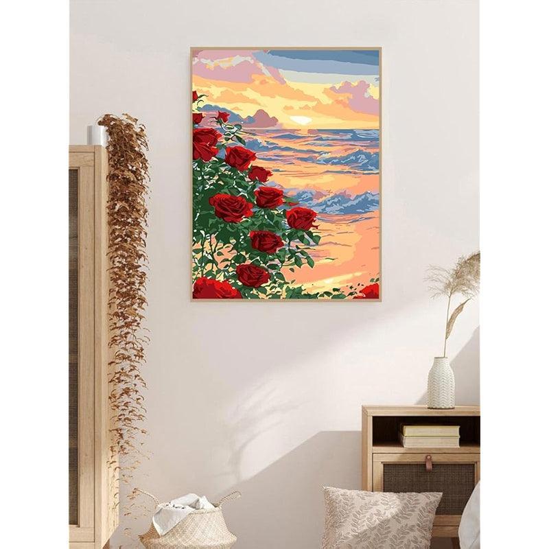 Paint By Number Kit For Adults And Beginners Cat Flowers