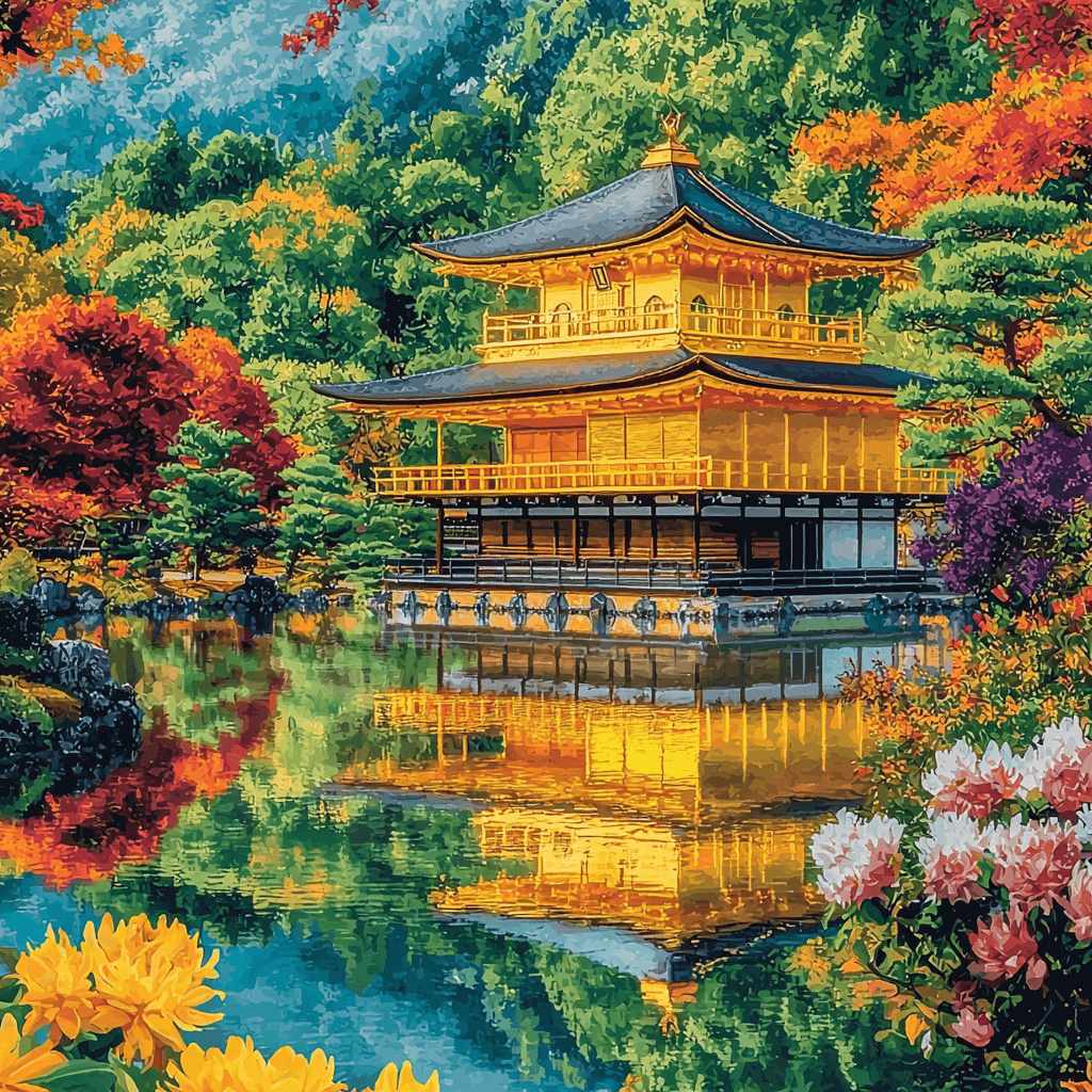 Kinkaku-ji - Kyoto Painting Number Kit