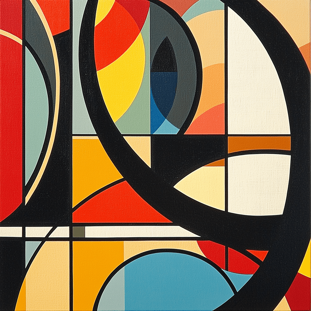 Fernand Leger Inspired Harmonious Urban Rhythm Paint By Numbers