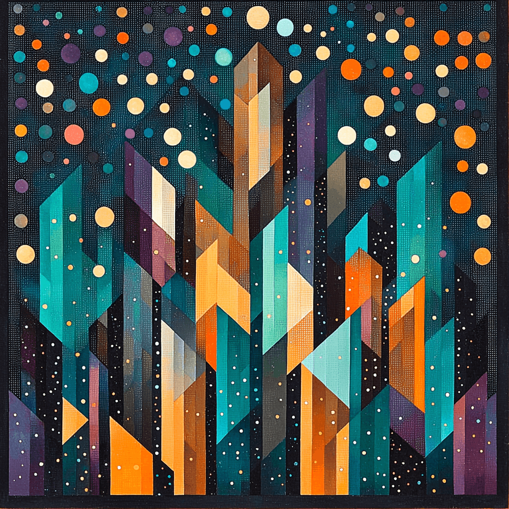 Georges Seurat Inspired Mystic Patterns Numbered Painting Kits