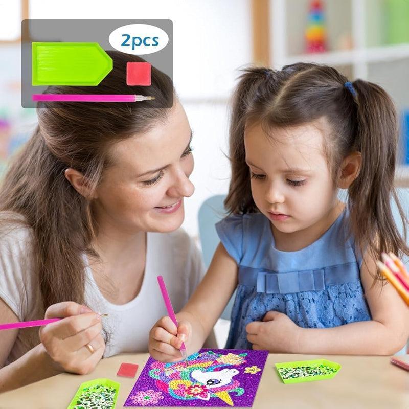 Diamond Art Kit With Wooden Frame For Crafting