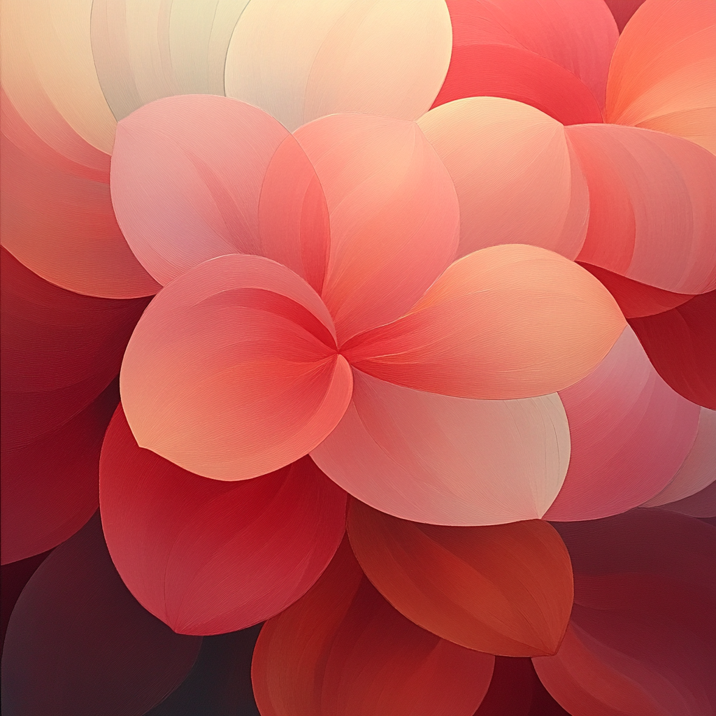 Georgia O Keeffe Inspired Sunset Blossoms Abstraction Paint by numbers kits