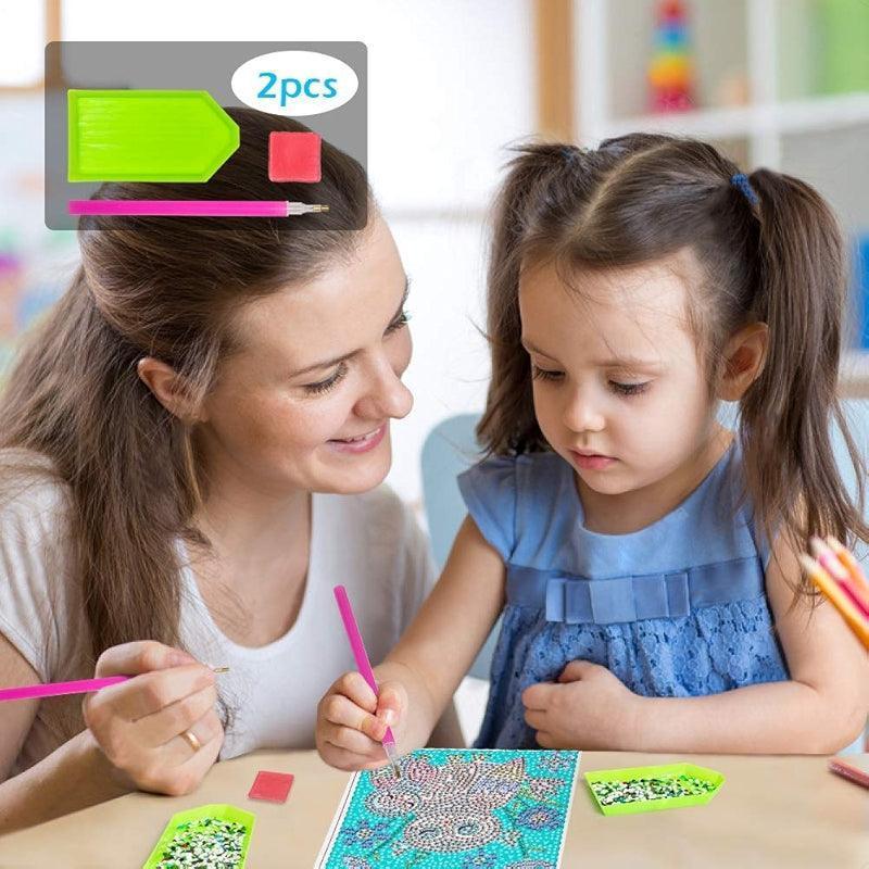 Diamond Art Kit With Wooden Frame For Crafting