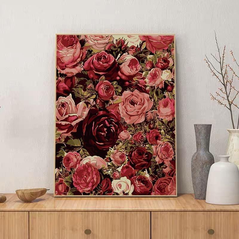 Paint By Number Kit For Adults And Beginners Cat Flowers