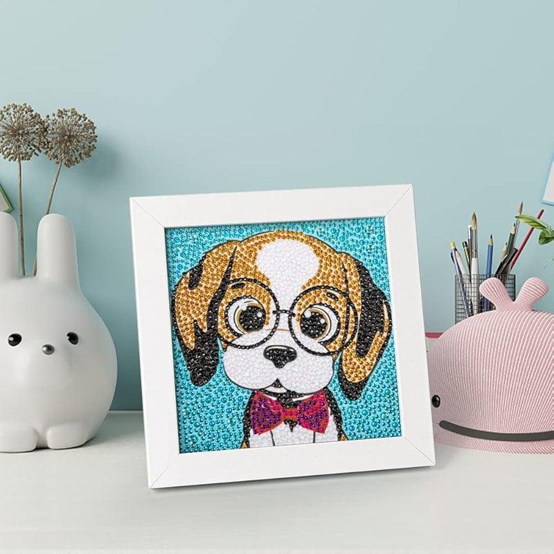 Diamond Art Kit With Wooden Frame For Crafting