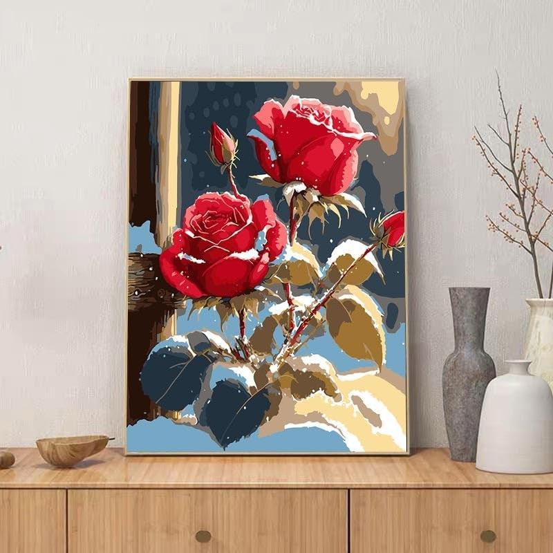 Paint By Number Kit For Adults And Beginners Cat Flowers